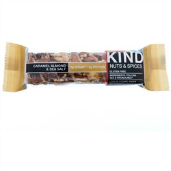 KIND Bars, Nuts & Spices, батончики с карамелью, миндалем и морской солью, 12 батончиков, весом 40 г (1,4 унции) каждый