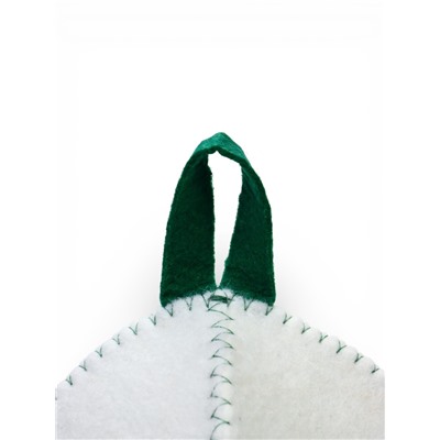 Шапка для бани и сауны «Не парься», полиэфир, шерсть, белая