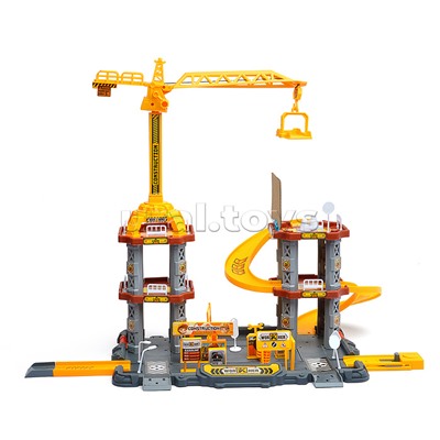 Парковка "Приключения на стройке" (82 предмета) в коробке