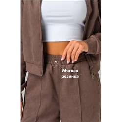 Женский брючный костюм из экозамши Happyfox
