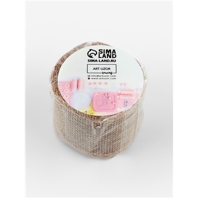 Лента текстильная, 50 мм, 4.5±0.5 м, бежевая