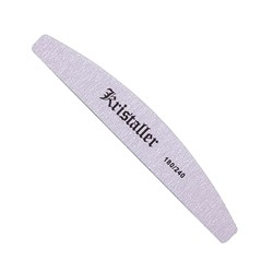 Kristaller Пилка для ногтей улыбка 180/240 грит, серый 14402