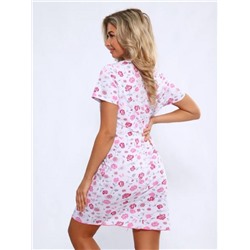 Сорочка женская 33601 (Белый/розовый)