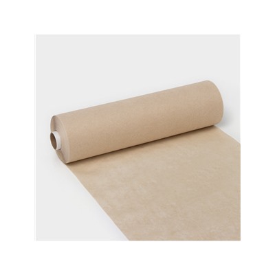 Бумага для выпечки марка «П», подпергамент, 30 см×100 м, плотность 45 г/м², бежевая