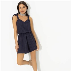 Комбинезон из фактурной ткани с карманами, А так интересней (blue)