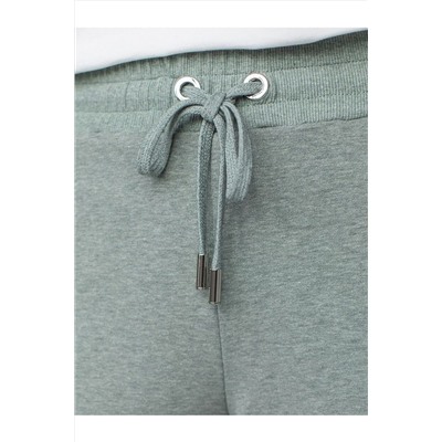 Брюки прямые из премиального футера двухнитки с эластаном VILATTE, 1228031