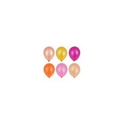 Набор воздушных шаров 10 шт. металлик 12'' 6 цветов (оранжевый, золото, розовый, винный)