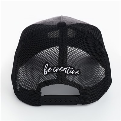 Кепка мужская с сеткой DIGNITY, чёрная, р-р 56