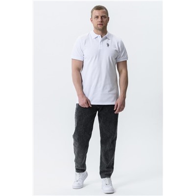 Футболка поло мужская 8501 (Белый_поло)