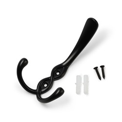 Крючок мебельный CAPPIO PIGTAIL, трехрожковый, цвет черный