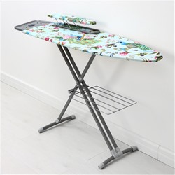 УЦЕНКА Доска гладильная Nika «Ника 8», 122×40 см, высота до 90 см, европодставка, рисунок микс 1044