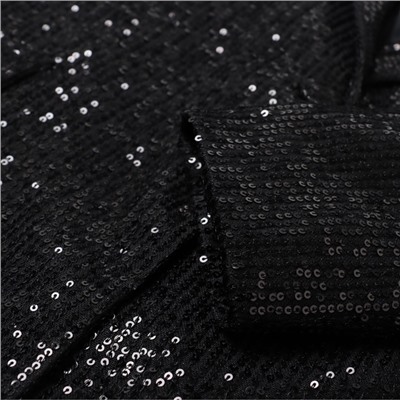 Пиджак женский с пайетками MIST размер 42, чёрный