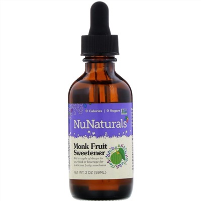 NuNaturals, Monk Fruit Sweetener, 2 oz (59 ml)