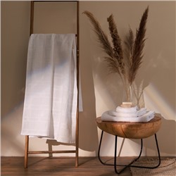 Полотенце вафельное SL HOME: Chess «Блан де Блан», 90×150 см, хлопок 100%, белое