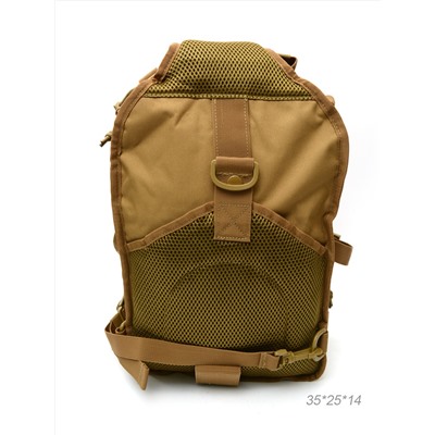 Рюкзак с одной лямкой 35х25х14 см хаки / MR7А /уп 1/