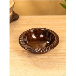 Чаша «Тарталетка», 16×16×5 см, дерево шишам