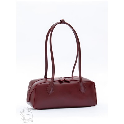 Сумка женская кожаная 6003LP burgundy Polina&Eiterou