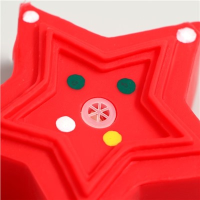 Игрушка для собак пищащая «Звезда», виниловая, 8×8 см
