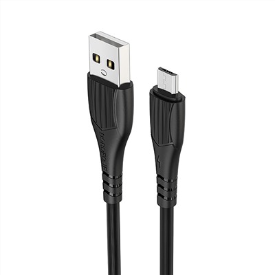 Кабель USB - micro USB Borofone BX37 Wieldy 12W 100см 2,4A  (black)