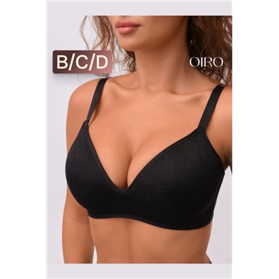 Бюстгальтер формованный OIRO без косточек Snowdrop 1317007 (Черный)