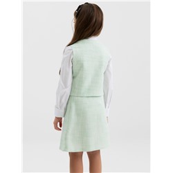 Жилетка для девочки, MINAKU :Party Dress, зелёная, рост 146 см