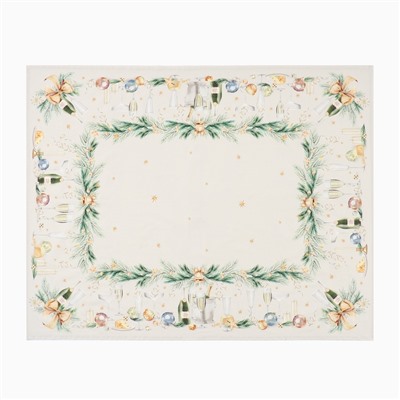 Скатерть новогодняя «Этель» Spruce mood, 150×220 см ±3 см с ВГМО, 100% хлопок, саржа 190 г/м²