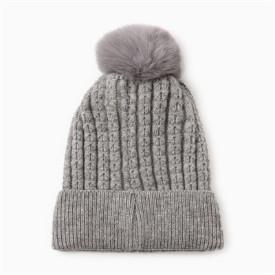 Шапка детская «Крошка Я», размер 48-50 см, серая