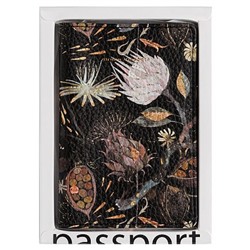 Обложка для паспорта "FLORA.Ночные цветы" кожзам 3-620/07 Bruno Visconti