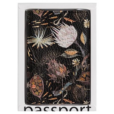 Обложка для паспорта "FLORA.Ночные цветы" кожзам 3-620/07 Bruno Visconti