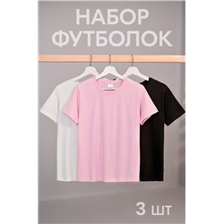 Женская базовая футболка из хлопка 3 шт. Happyfox