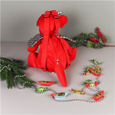 Рюкзак Дракон 35 см / A11-23021 /уп 6/30/240/ (Оранжевый)