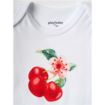 Боди детское трикотажное для девочек, 2 шт в комплекте