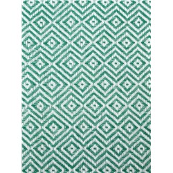 Плед с кисточками «Этель» East, 100×180 см, зелёный