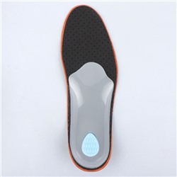 Стельки для обуви, амортизирующие, дышащие, с жёстким супинатором, р-р RU 43 (р-р Пр-ля 42), 27.5 см, пара, коричневые