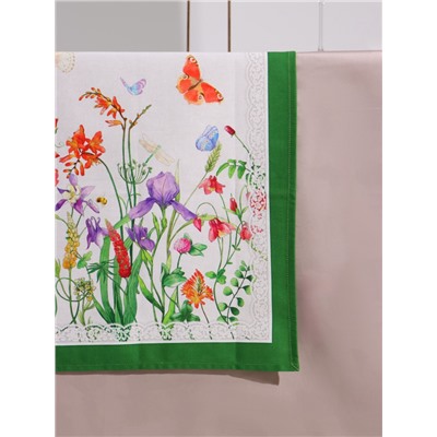 Дорожка на стол «Луговые цветы», 40×146 см±3 см, 100% хлопок, саржа 190 г/м²