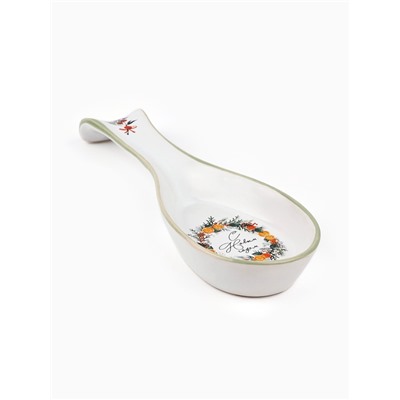 Подставка под ложку новогодняя «С Новым годом», 7×22.3 см, ручная работа