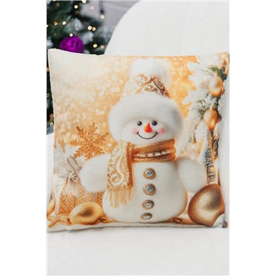 Наволочка декоративная новогодняя 2 шт рогожка НАТАЛИ, 1221268