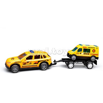 Машина "Городская стройка" металл, в коробке