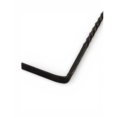 Кочерга для камина, печи, мангала «Патина», кованая, с деревянной ручкой, h=70 см