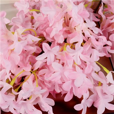 Цветы искусственные «Сирень пышная», 3×95 см, розовые