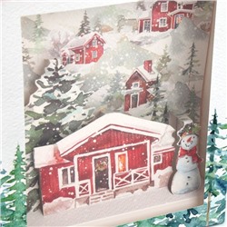 Коробка подарочная новогодняя складная с 3D эффектом «Сказочных моментов», 18×14×23 см