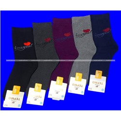 Ecosoks термоноски женские внутри махра "Love you" арт. 6124