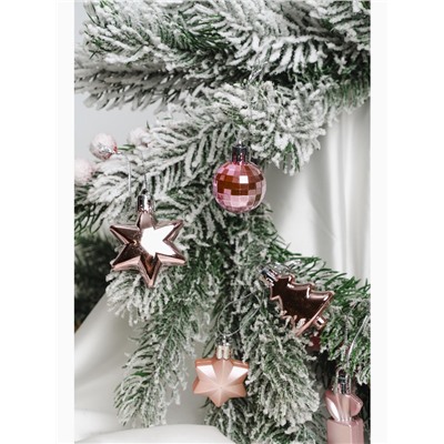 Ёлочные игрушки 10 шт. «Сюрприз», розовый