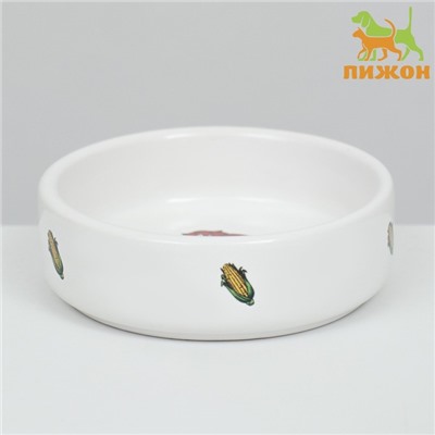 Миска для грызунов «Кукуруза», 80 мл 8.5×3 см, керамика