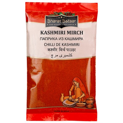 Паприка из Кашмира молотый Kashmiri Mirch Bharat Bazaar 100 гр.