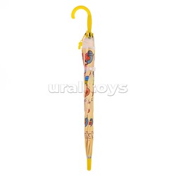 Зонт детский "Милая капибара" (цвет жёлтый) (48,5см.)