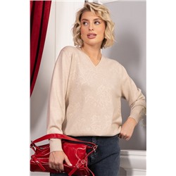 Джемпер хлопковый Кристина (бежевый) Б14626-4М