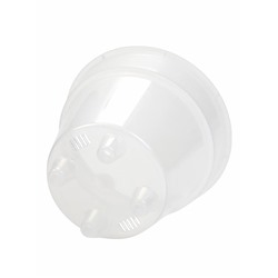 Кашпо со вставкой «Порто», 3.5 л, d=20 см, h=19 см, пластик, для орхидей, прозрачное