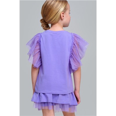 Фуфайка трикотажная для девочек (футболка) PLAYTODAY, 1122507