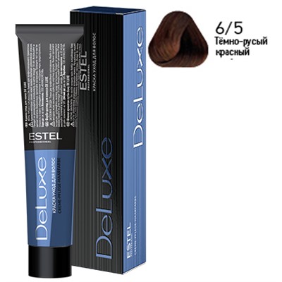 эстельDeLuxe Крем-краска для волос 6/5 Темно-русый красный 60 мл